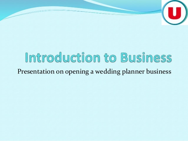 wedding planning business presentation